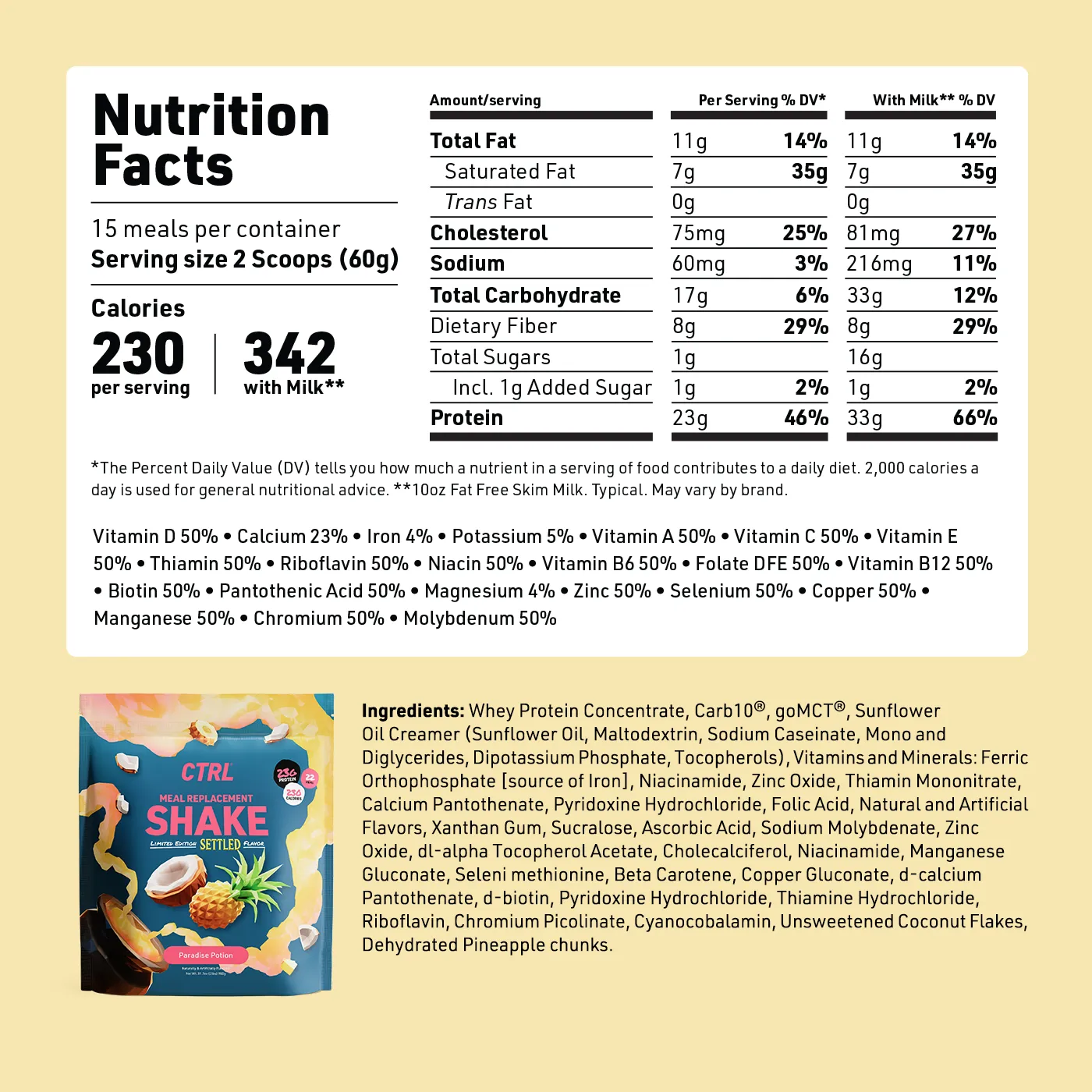 Paradise Potion - Meal Replacement Shake (2lbs) - Image 4
